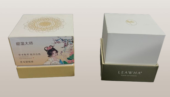Perfume Cosmetic Skincare Packaging Custom Premium Design Luxury White Paper Box