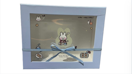 Transparent Window PET Gift Box High End Rectangular Gift Box With Clear Window