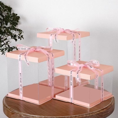 Custom Clear Cake Packaging - Branded Designs, Fast Shipping. Perfect for Weddings!
