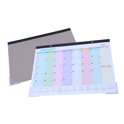Custom Wall Calendar Holiday / Seasonal Theme Spiral Bound Glossy Paper Type