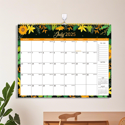 Custom Layout Personalized Calendar Printing Monthly View with Major US Holidays Marked