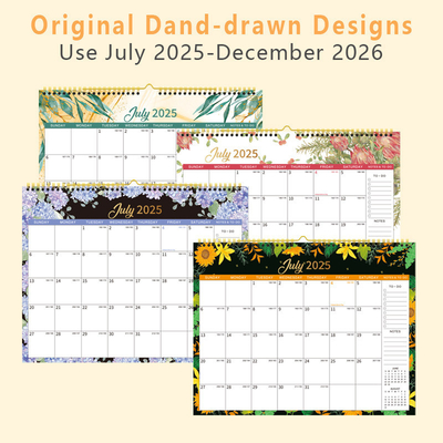 Holiday / Seasonal Theme Custom Wall Calendar Made With Paper And Spiral Binding