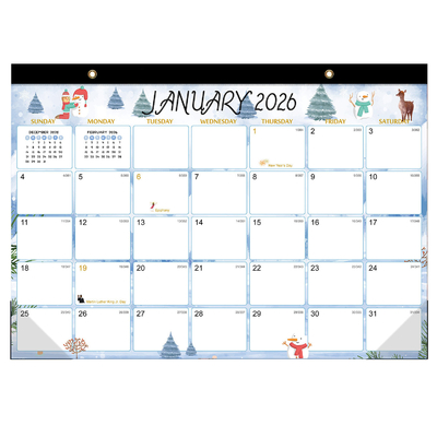 12 X 12 Inches Business Branded Custom Desk Calendars Customizable for Marketing Goals