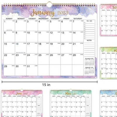 Personalized Calendar Printing with Glossy Paper Type Add Personal Dates And Events Personalization
