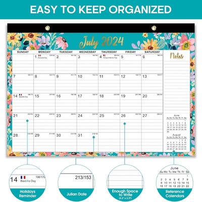 Holidays Major US Holidays Marked Business Branded Custom Desk Calendars 12 X 12 Inches
