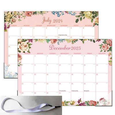 12 X 12 Inches Custom Wall Calendars With Holidays Major US Holidays Marked