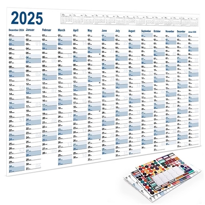 Organize Business With Paper Custom Wall Calendars In Monthly View Layout