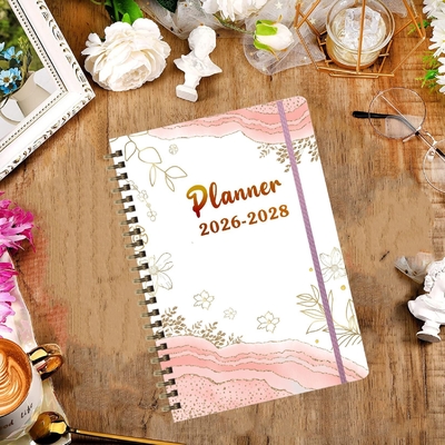 Hardcover A5 Custom Notebook in Pastel Color Scheme