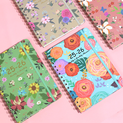 A5 Spiral Hardcover Notebook with Lined Paper and Professional Spiral Binding