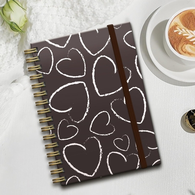 Custom Journal Notebook with Hardcover Cover Material and Custom Cover Art Personalization Option