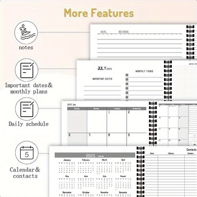 15 Page Count Spiral Hardcover Notebook designed with Embossed Technique and Standard Design