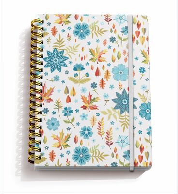 White Page Spiral Hardcover Notebook Tailored for Professionals Providing Robust Spiral Binding and Crisp White Pages