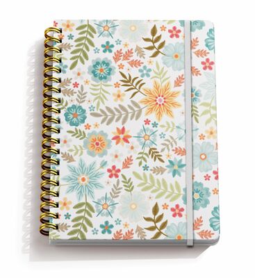 Embossed Spiral Hardcover Notebook Featuring White Pages Designed for Professionals Perfect for Corporate Environments
