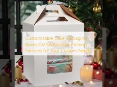 Customizable Cake Packaging Boxes CMYK/Pantone Printing Services for Your Custom Needs
