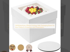CMYK/pontone Offsent Printing Cake Packaging Boxes for Your Product's Protection and Presentation
