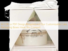 AI CDR or PDF Design Requirement Our Customizable Cake Packaging Boxes Have You Covered