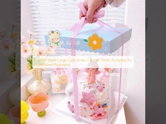 Custom Made Large Cake Boxes Custom Order Accepted for Customized Packaging