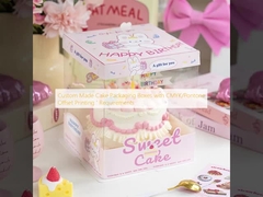 Custom Made Cake Packaging Boxes with CMYK/Pontone Offset Printing ' Requirements