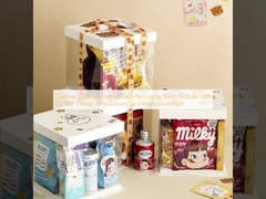 Custom Order Accepted Cake Packaging Boxes with AI CDR Or PDF Design Requirement and Matt Lamination