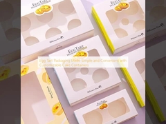 Egg Tart Packaging Made Simple and Convenient with Customizable Cake Containers