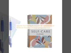 Upgrade Your Artistic Journey with A5 Spiral Hardcover Notebook featuring Embossed Design Technique