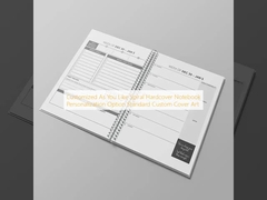 Customized As You Like Spiral Hardcover Notebook Personalization Option Standard Custom Cover Art