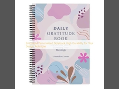 Embossed Personalized Notebook High Durability for Your Design Technique