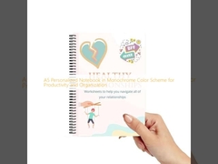 A5 Personalized Notebook in Monochrome Color Scheme for Productivity and Organization