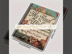 Standard Personalized Notebook with Customized Cover Option and Pastel Color Selection