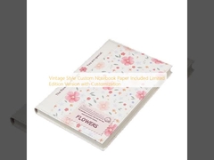 Vintage Style Custom Notebook Paper Included Limited Edition Version with Customization