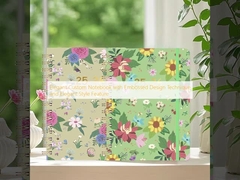 Elegant Custom Notebook with Embossed Design Technique and Elegant Style Feature