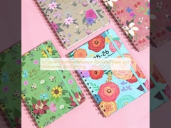 A5 Spiral Hardcover Notebook with Lined Paper and Professional Spiral Binding