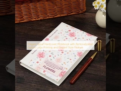 Elegant Spiral Hardcover Notebook with Personalization Option Logo Printing and Elegant Style Feature