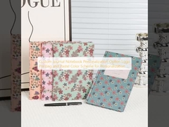 Custom Journal Notebook Personalization Option Logo Printing and Pastel Color Scheme for Personalization