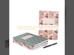 Vintage Style Feature in Customized Lined Journal Book Printing for Business Needs