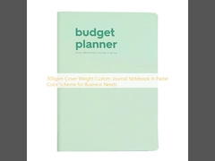 300gsm Cover Weight Custom Journal Notebook in Pastel Color Scheme for Business Needs