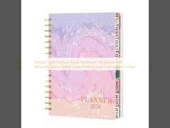 Elegant Style Feature Spiral Hardcover Notebook with Personalization Option Logo Printing and Customized Colour