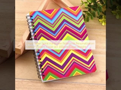 Lined Paper Spiral Hardcover Notebook Personalization Option Custom Cover Art 300gsm Cover Weight