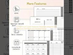 15 Page Count Spiral Hardcover Notebook designed with Embossed Technique and Standard Design