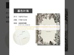 Streamlined Note Organization with Pocketless Spiral Binding Custom Journal Notebook
