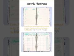 Lined Ruling Spiral Hardcover Notebook with 100 Pages and Embossed Design Technique