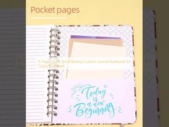 15 Page Count Spiral Binding Custom Journal Notebook for Corporate Needs