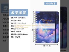 15 Page Spiral Hardcover Notebook with Spiral Binding One Subject Page Layout