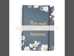 One Subject Page Layout Spiral Hardcover Notebook 5.8 X 8.3 Inches in Size Customizable Colour Choices