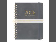 5.8 X 8.3 Inches Custom Journal Notebook Spiral Binding Perfect for Business Requirements