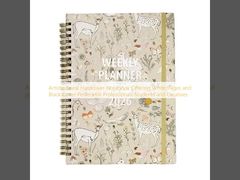 Artistic Spiral Hardcover Notebook Offering White Pages and Black Cover Perfect for Professionals Students and Creatives