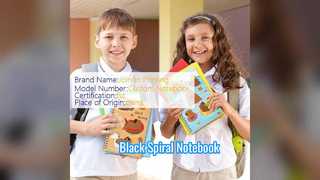 Black Spiral Notebook For Office & School