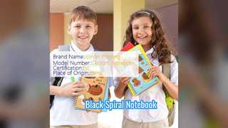 Black Spiral Notebook Durable Hardcover for Professionals