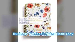 Business Notebook 5.8x8.3 Hardcover Spiral