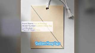 3x5 Custom Hang Tags Barcode Ready
